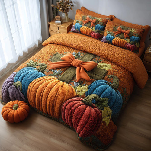 Fall for Jesus 3-Piece Quilted Bedding Set GFTOTP11401
