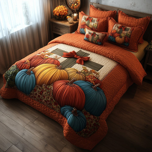 Fall for Jesus 3-Piece Quilted Bedding Set GFTOTP11402