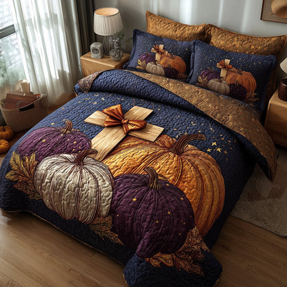 Fall for Jesus 3-Piece Quilted Bedding Set GFTOTP11403