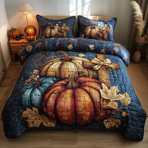 Fall for Jesus 3-Piece Quilted Bedding Set GFTOTP11404