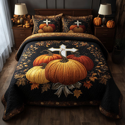 Fall for Jesus 3-Piece Quilted Bedding Set GFTOTP11405