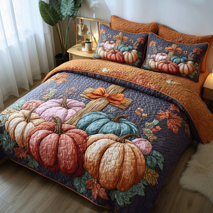 Fall for Jesus 3-Piece Quilted Bedding Set GFTOTP11408