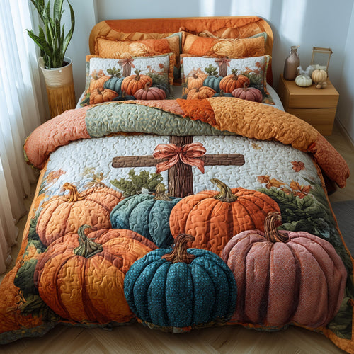 Fall for Jesus 3-Piece Quilted Bedding Set GFTOTP11409