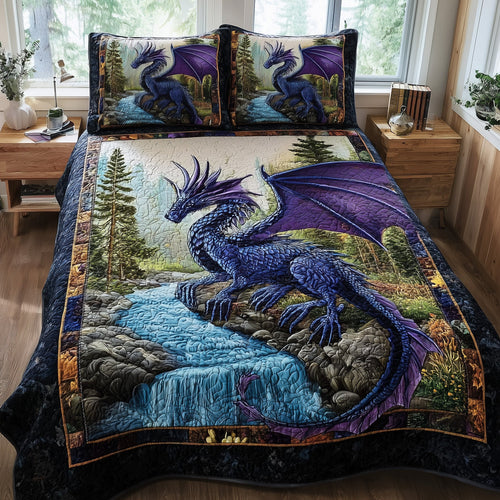 Mystic Dragon 3-Piece Quilted Bedding Set GFTOTP11415