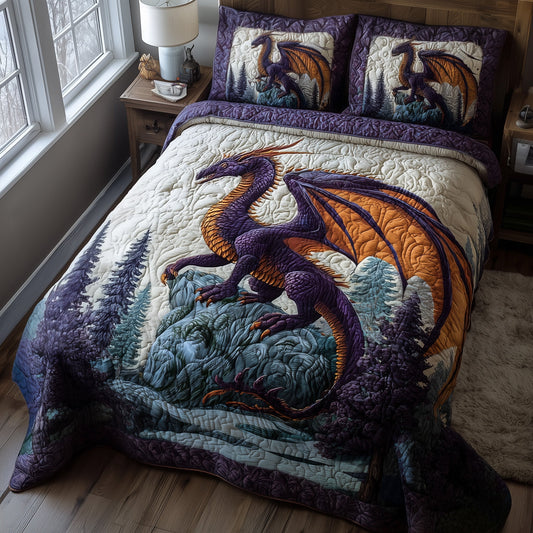 Mystic Dragon 3-Piece Quilted Bedding Set GFTOTP11418