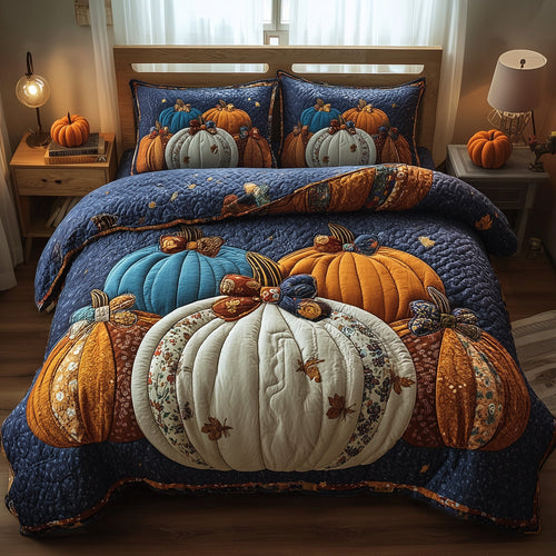 Pumpkin Haven 3-Piece Quilted Bedding Set GFTOTP11432