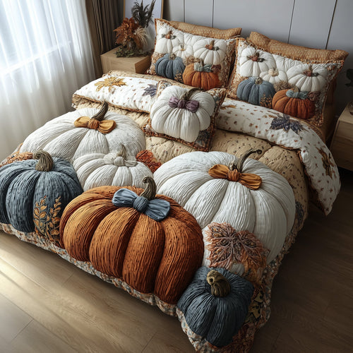 Pumpkin Haven 3-Piece Quilted Bedding Set GFTOTP11436
