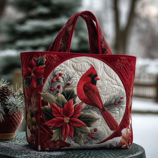 Cardinal Charm Quilted Tote Bag GFTOTP11443