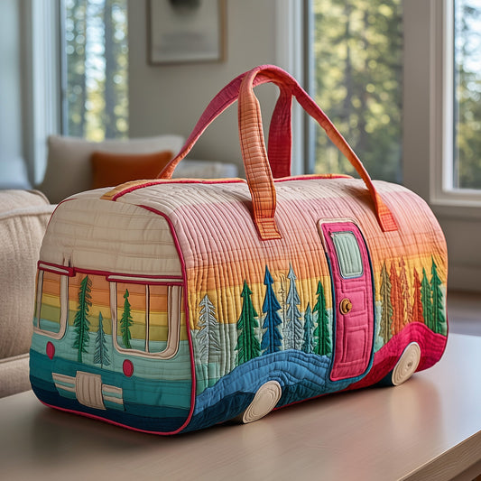 Happy Camper Quilted Duffle Bag GFTOTP11474