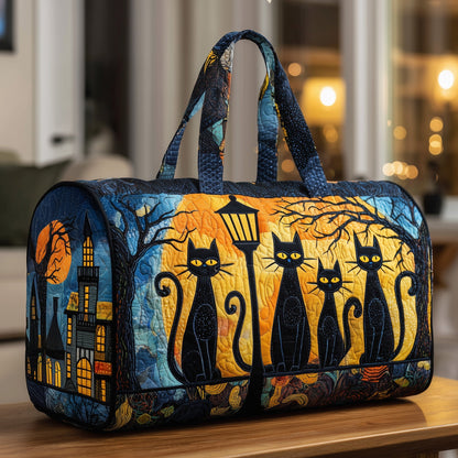 Midnight Meow Quilted Duffle Bag GFTOTP11486
