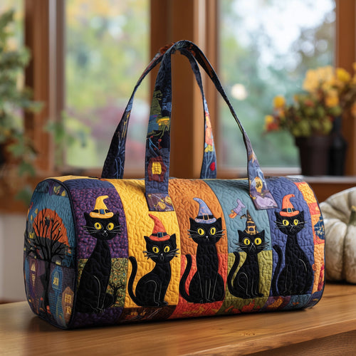 Midnight Meow Quilted Duffle Bag GFTOTP11487