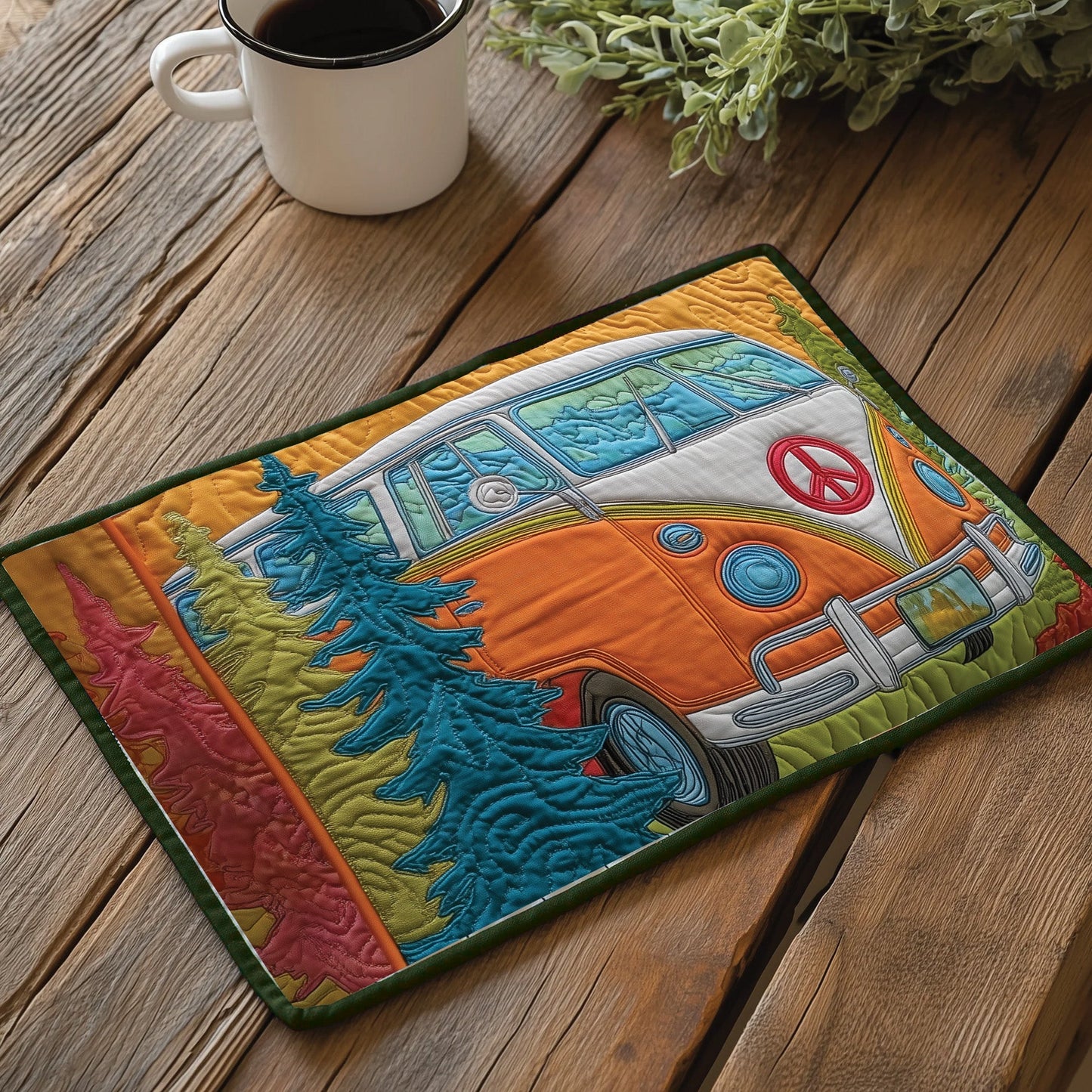 Hippie Van Quilted Placemat GFTOTP11504