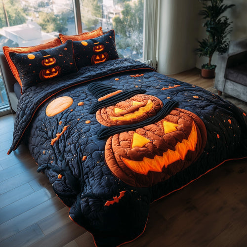 Spooky Nights 3-Piece Quilted Bedding Set GFTOTP11535