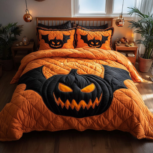 Spooky Nights 3-Piece Quilted Bedding Set GFTOTP11538