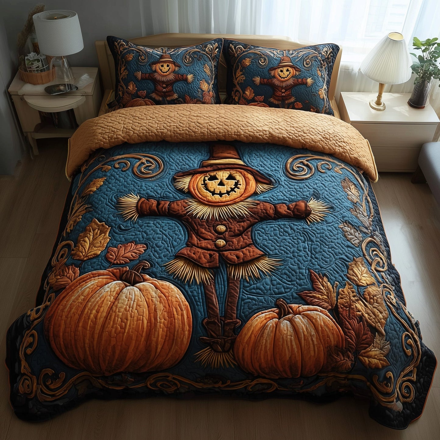 Haunted Harvest 3-Piece Quilted Bedding Set GFTOTP11547