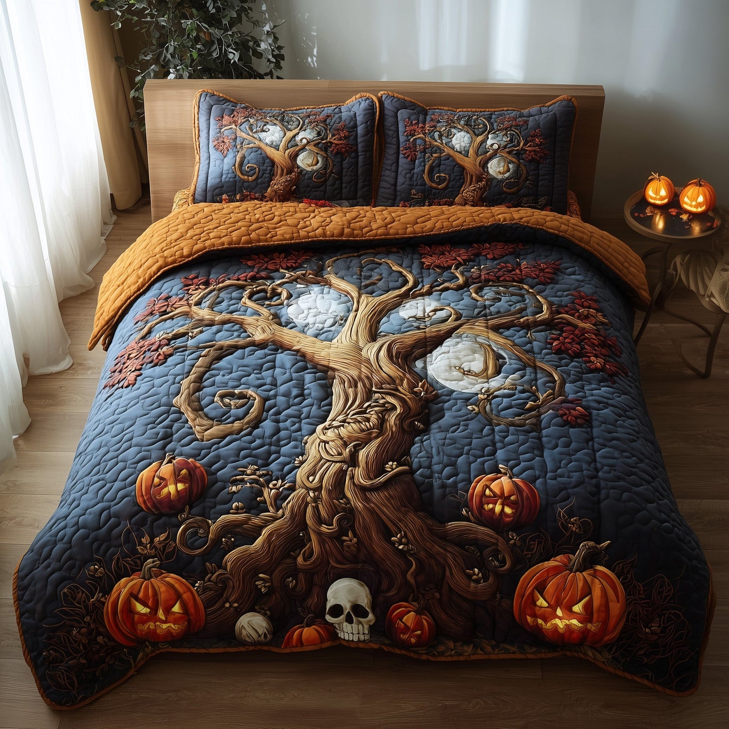 Dark Enchantment 3-Piece Quilted Bedding Set GFTOTP11550