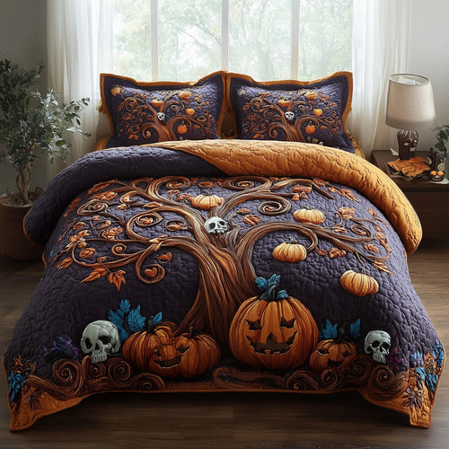 Dark Enchantment 3-Piece Quilted Bedding Set GFTOTP11551