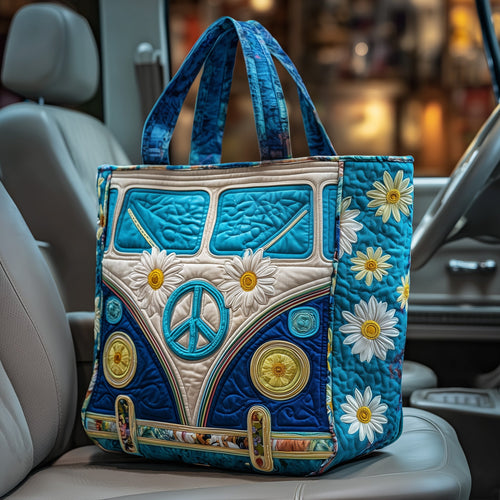Hippie Van Quilted Tote Bag GFTOTP11571