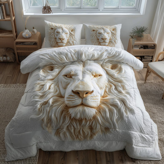 Majestic Lion 3-Piece Quilted Bedding Set GFTOTP11576