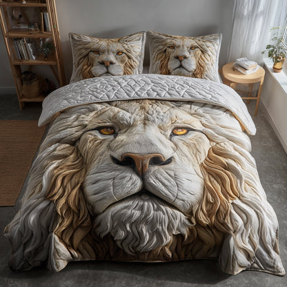 Majestic Lion 3-Piece Quilted Bedding Set GFTOTP11578