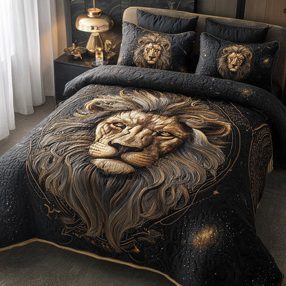 Celestial Lion 3-Piece Quilted Bedding Set GFTOTP11582
