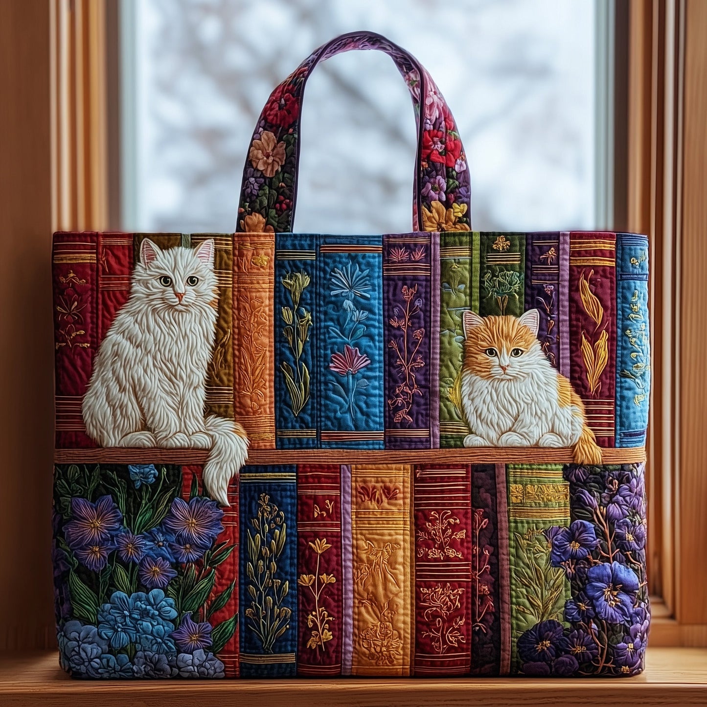 Purrfect Pages Quilted Tote Bag GFTOTP11611