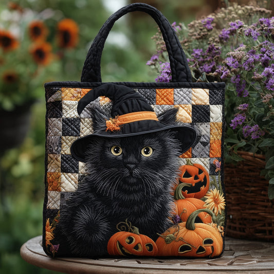 Moonlit Whisker Quilted Tote Bag GFTOTP11615