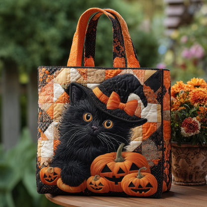 Moonlit Whisker Quilted Tote Bag GFTOTP11617
