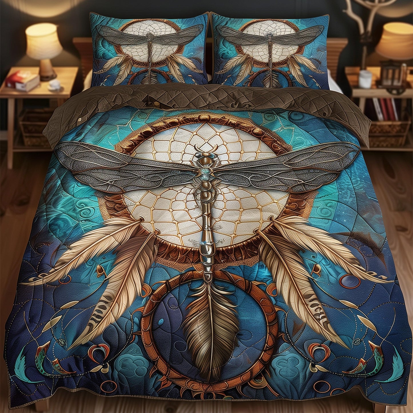 Enchanted Dragonfly Duvet Cover Set GFTOTP11639