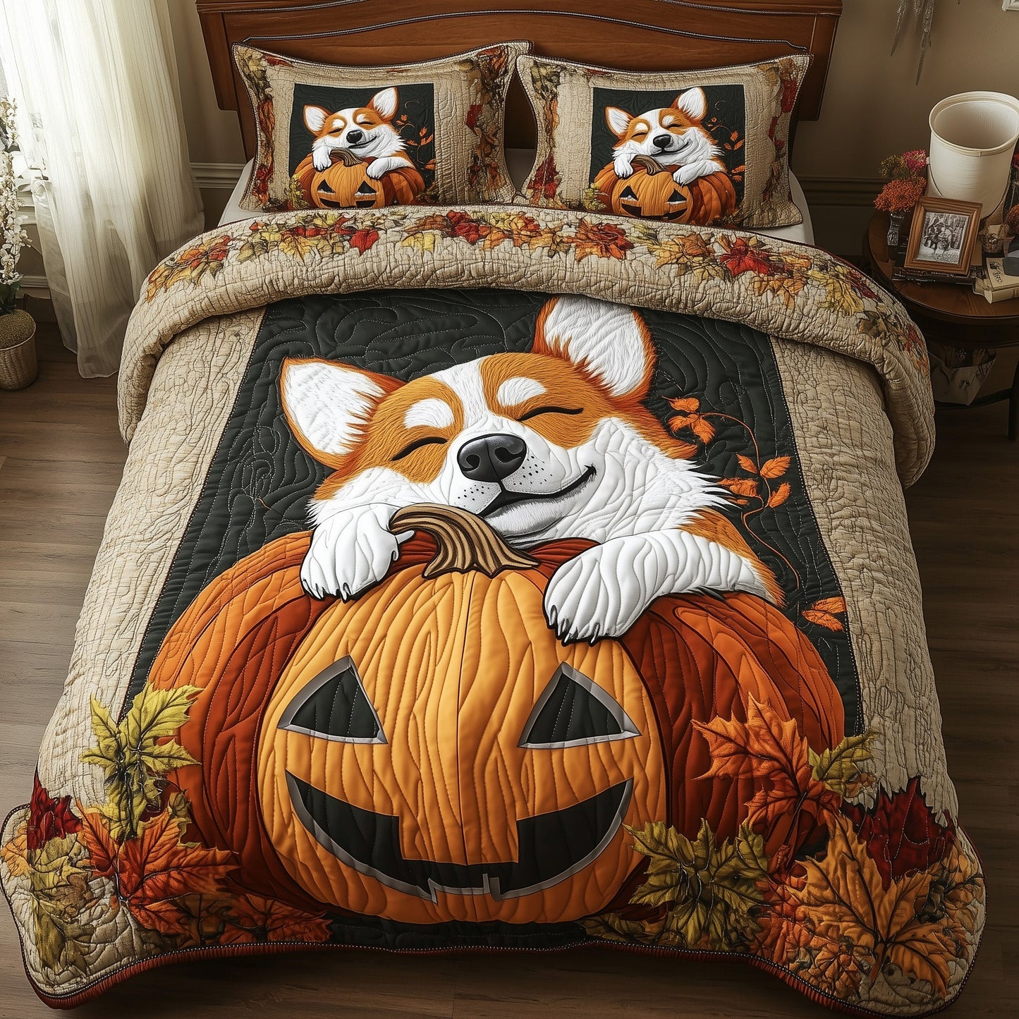 Autumn Corgi Duvet Cover Set GFTOTP11727