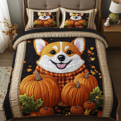 Rustic Fall Corgi Duvet Cover Set GFTOTP11731
