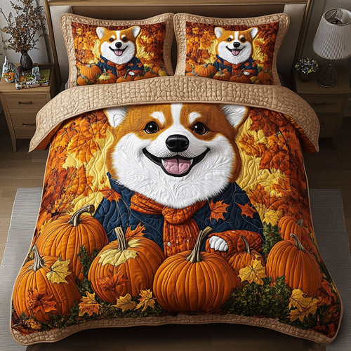 Rustic Fall Corgi Duvet Cover Set GFTOTP11732