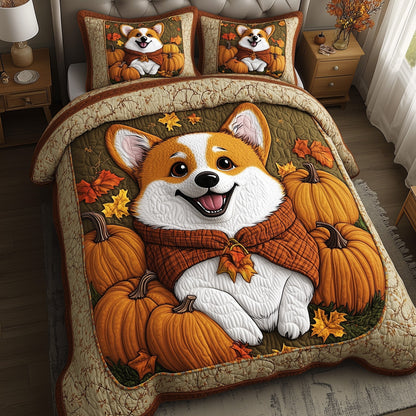 Rustic Fall Corgi Duvet Cover Set GFTOTP11733