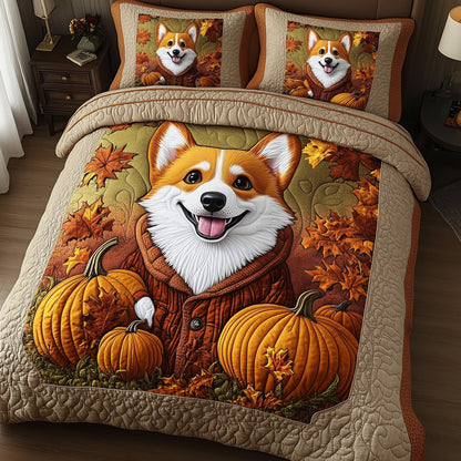 Rustic Fall Corgi Duvet Cover Set GFTOTP11734