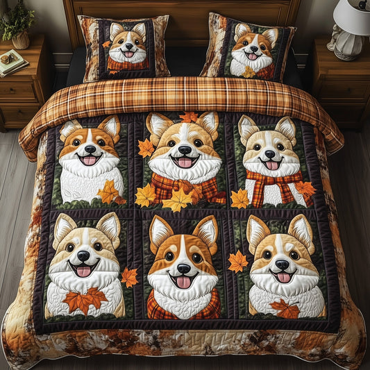 Rustic Fall Corgi Duvet Cover Set GFTOTP11736