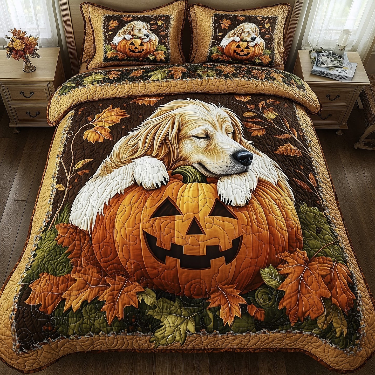Autumn Retriever Duvet Cover Set GFTOTP11743