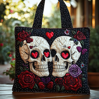 Skull Elegance Quilted Tote Bag GFTOTP11753