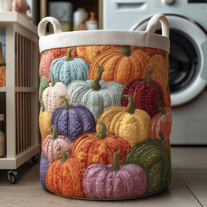 Pumpkin Haven Quilted Laundry Basket GFTOTP11783