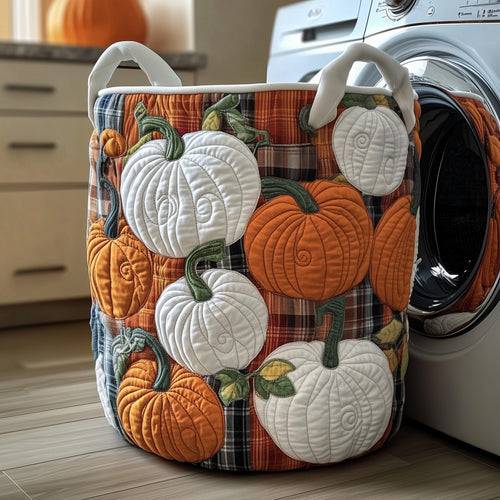 Pumpkin Haven Quilted Laundry Basket GFTOTP11784