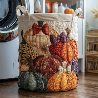 Pumpkin Haven Quilted Laundry Basket GFTOTP11786
