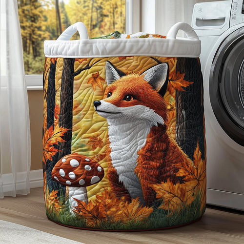 Autumn Fox Quilted Laundry Basket GFTOTP11796
