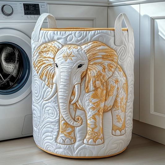 Elephant Quilted Laundry Basket GFTOTP11828