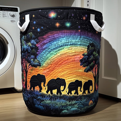 Elephant Quilted Laundry Basket GFTOTP11831