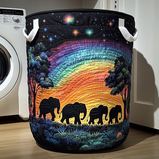 Elephant Quilted Laundry Basket GFTOTP11831