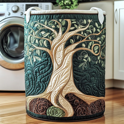 Ancient Tree Quilted Laundry Basket GFTOTP11839