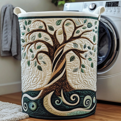 Ancient Tree Quilted Laundry Basket GFTOTP11841