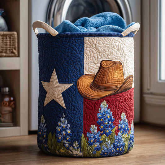 Lone Star Quilted Laundry Basket GFTOTP11854