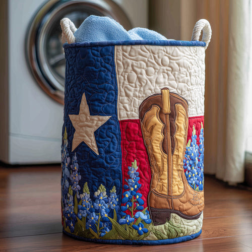 Lone Star Quilted Laundry Basket GFTOTP11855