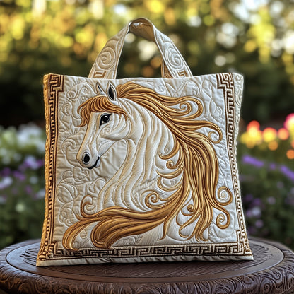 Noble Horse Quilted Tote Bag GFTOTP11869