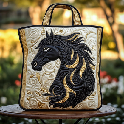 Noble Horse Quilted Tote Bag GFTOTP11870
